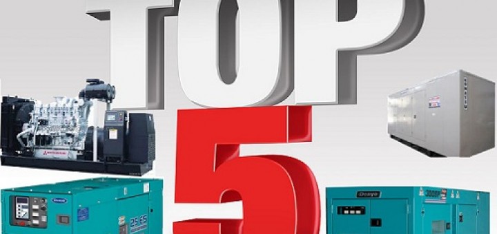 Top 5 sản phẩm máy phát điện được khách hàng thuê nhiều nhất