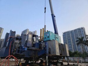 bàn giao máy phát điện 220kva cho công trình ép cọc